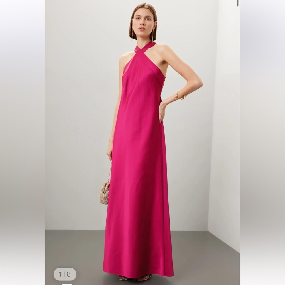 Aidan Mattox by Adrianna Papell
Stretch Satin Halter
Mermaid Gown